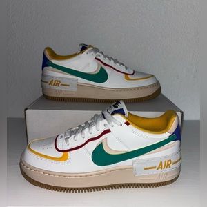 Nike Air Force 1 Shadow Summit White Green Sneakers AF1 CI0919-118 Women Size 9.